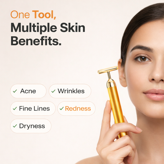 24K Gold Energy Beauty Bar Electric Facial Massage Roller™