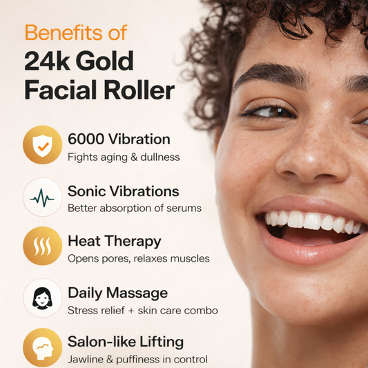 24K Gold Energy Beauty Bar Electric Facial Massage Roller™